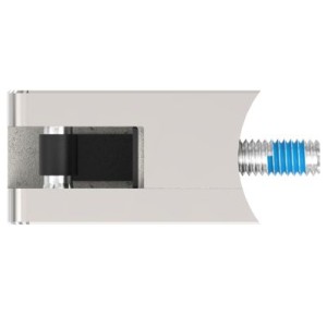 Supporto per vetro mod.03 Ø42,4 AISI 316 lucido