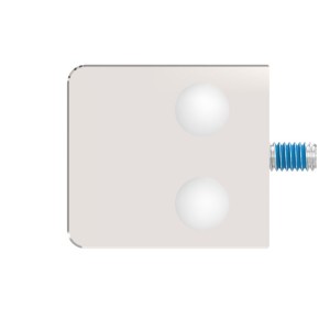 Supporto per vetro mod.03 Ø42,4 AISI 316 lucido