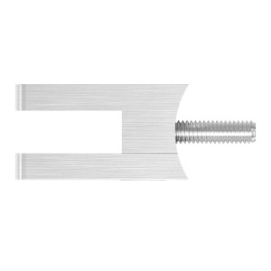 Supporto vetro mod.10 per tubo Ø33,7 mm AISI 304