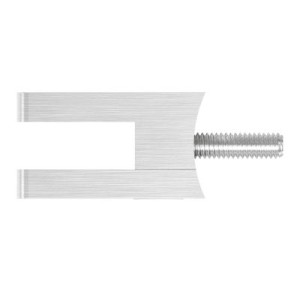 Supporto per vetro mod.10 tubo Ø42,4 mm AISI 304
