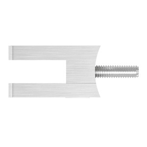 Supporto per vetro mod.10 tubo Ø42,4 mm AISI 304