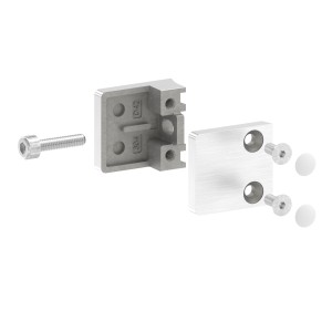Supporto per vetro mod.10 tubo Ø42,4 mm AISI 304
