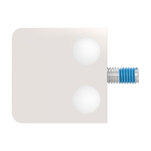 Supporto per vetro mod.01 AISI 316 lucido