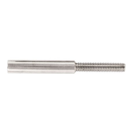 Terminale con filetto esterno sx per fune d. 4mm aisi 316
