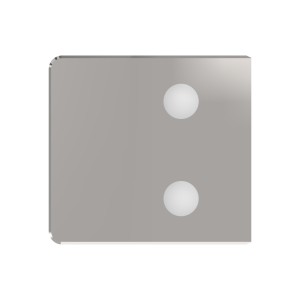 Supporto vetro mod.09 per tubo Ø48,3 mm AISI 316