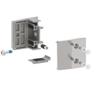 Supporto vetro mod.09 per tubo Ø48,3 mm AISI 316