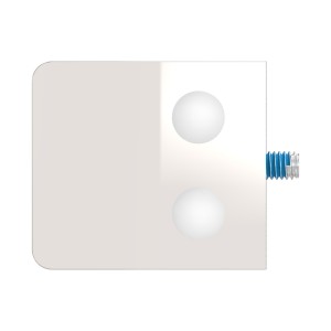 Supporto per vetro mod.06 per tubo Ø48,3mm AISI 316