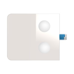 Supporto per vetro mod.06 per tubo Ø48,3mm AISI 316