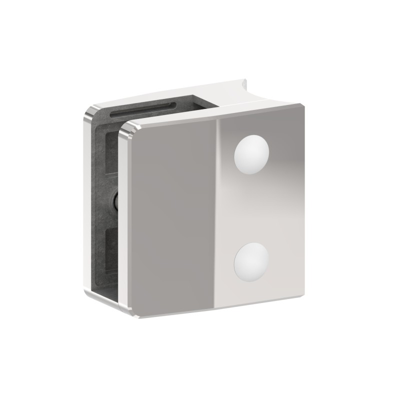 Supporto vetro mod.04 per tubo Ø48,3 mm AISI 316