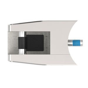 Supporto vetro mod.09 per tubo Ø60,3 mm AISI 316