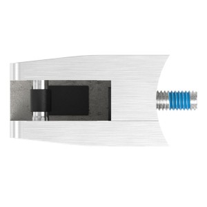 Supporto per vetro mod.06 AISI 316 per tubo Ø60,3mm