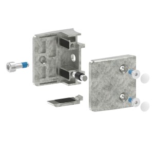 Supporto per vetro mod.04 per tubo Ø60,3 mm in zamac