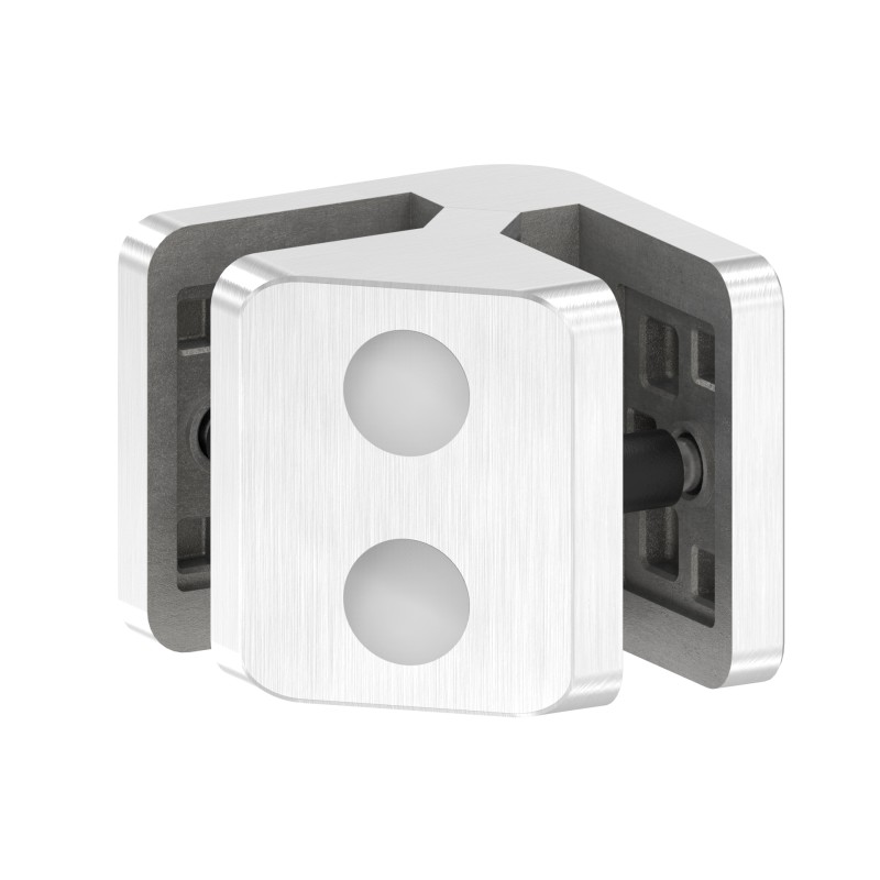 Supporto per vetro 90° mod.03 in AISI 316