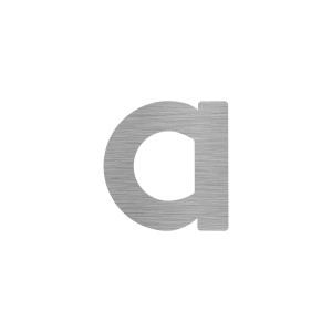 Numero civico lettera a in AISI 304 satinato | IN160-011