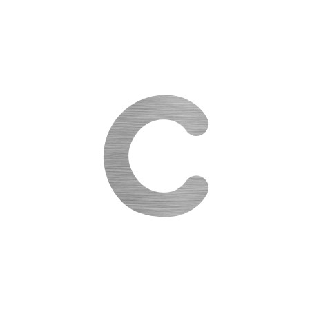 Numero civico c in AISI 304 satinato | IN160-013