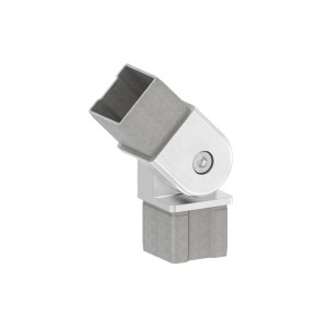 Raccordo per tubo 30x30x2mm snodato AISI 316 satinato