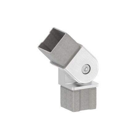 Raccordo per tubo 30x30x2mm snodato AISI 316 satinato