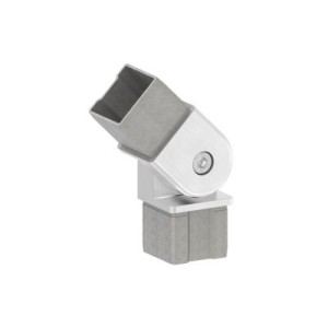 Raccordo per tubo 30x30x2mm snodato AISI 316 satinato