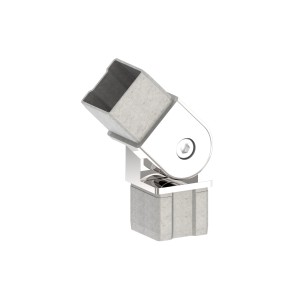 Raccordo tubo 40x40x2 mm snodato AISI 316 lucido