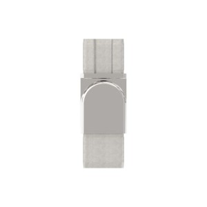 Raccordo tubo 40x40x2 mm snodato AISI 316 lucido