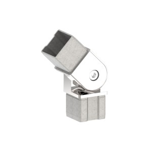 Raccordo tubo 40x40x2 mm snodato AISI 316 lucido