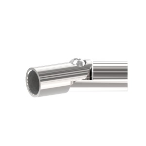 Raccordo snodabile per tondino 12 mm AISI 316 lucido