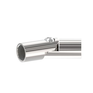 Raccordo snodabile per tondino 12 mm AISI 316 lucido