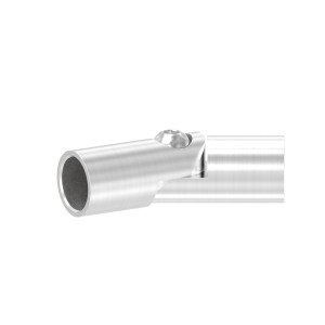 Raccordo snodabile per tondino 14 mm AISI 304 satinato