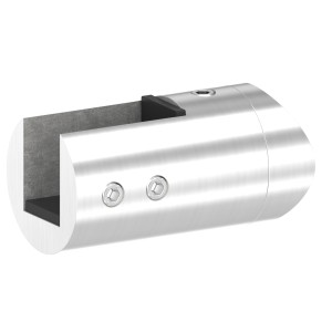 Supporto pannelli/vetro SX AISI 304 per tubo Ø42,4mm