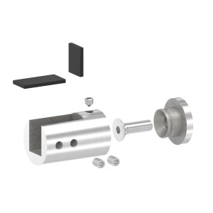 Supporto pannelli/vetro SX AISI 304 satinato