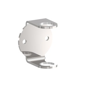 Piastra ancoraggio laterale tubo 42,4 mm AISI 316