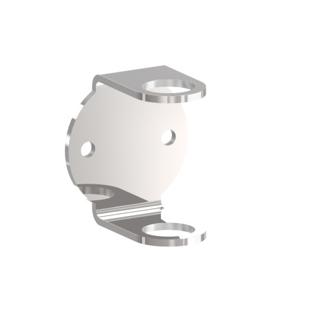 Piastra ancoraggio laterale tubo 42,4 mm AISI 316