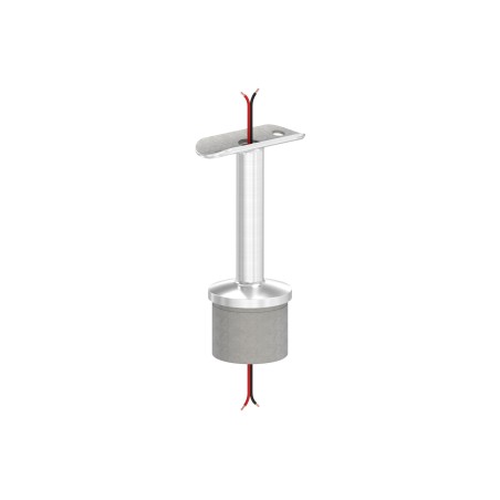 Sostegno corrimano LED AISI 316 per tubo Ø42,4 mm