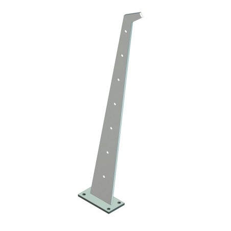 Montante tagliato a laser spess. 8mm L 960mm (IN102-130-04)