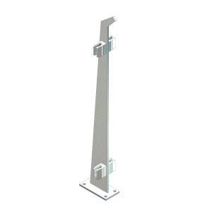Montante tagliato a laser AISI 316 satinato 960 mm