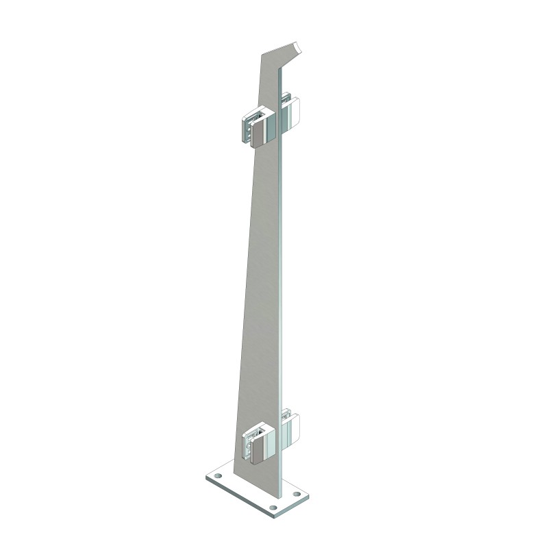 Montante tagliato a laser DX AISI 304 satinato 960 mm