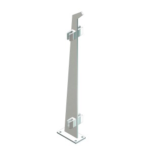 Montante tagliato laser SX AISI 304 satinato 960 mm