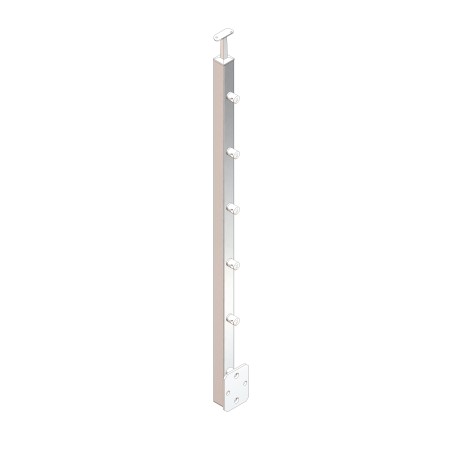 Montante quadro 40x40x2 mm L 1180 mm AISI 304 satinato (IN102-159)
