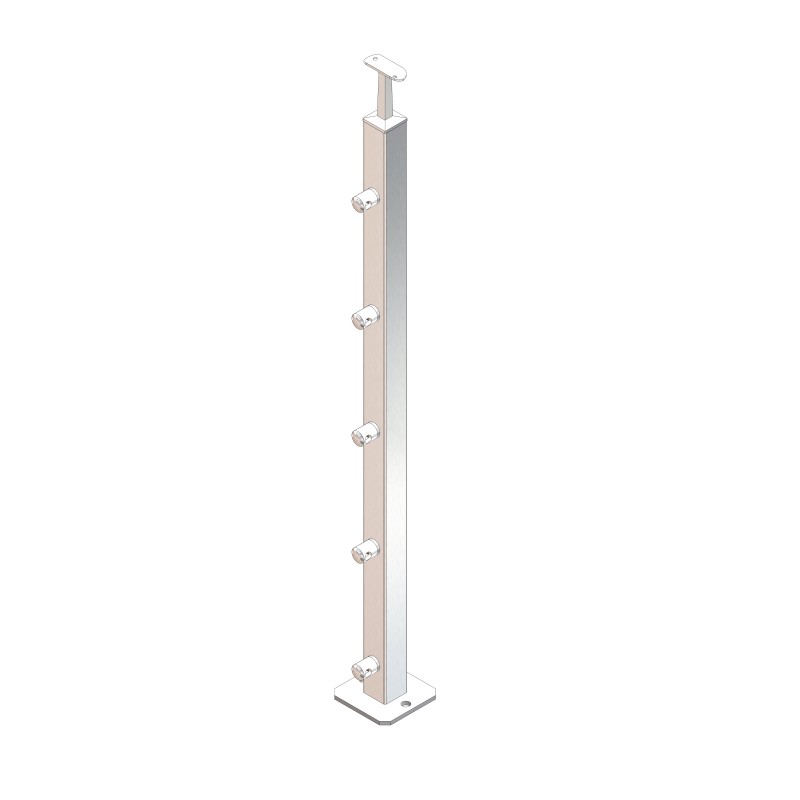 Montante quadro 40x40x2 mm AISI 304 satinato 960 mm