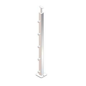 Montante quadro 40x40x2 mm AISI 304 satinato 960 mm