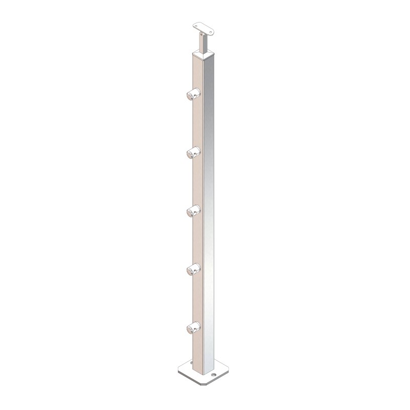 Montante quadro 40x40x2mm L 1050mm AISI 304 sat (IN102-153-I)