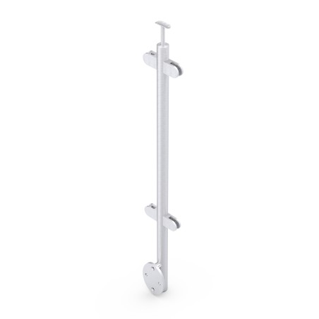 Montante DX scala AISI 304 satinato Ø42,4x2mm 1280mm