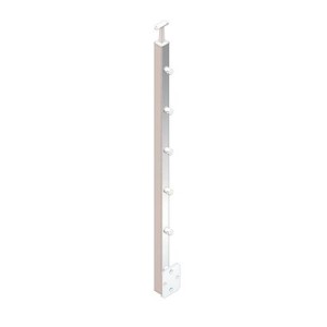 Montante quadro 40x40x2 mm AISI 316 satinato 1180 mm