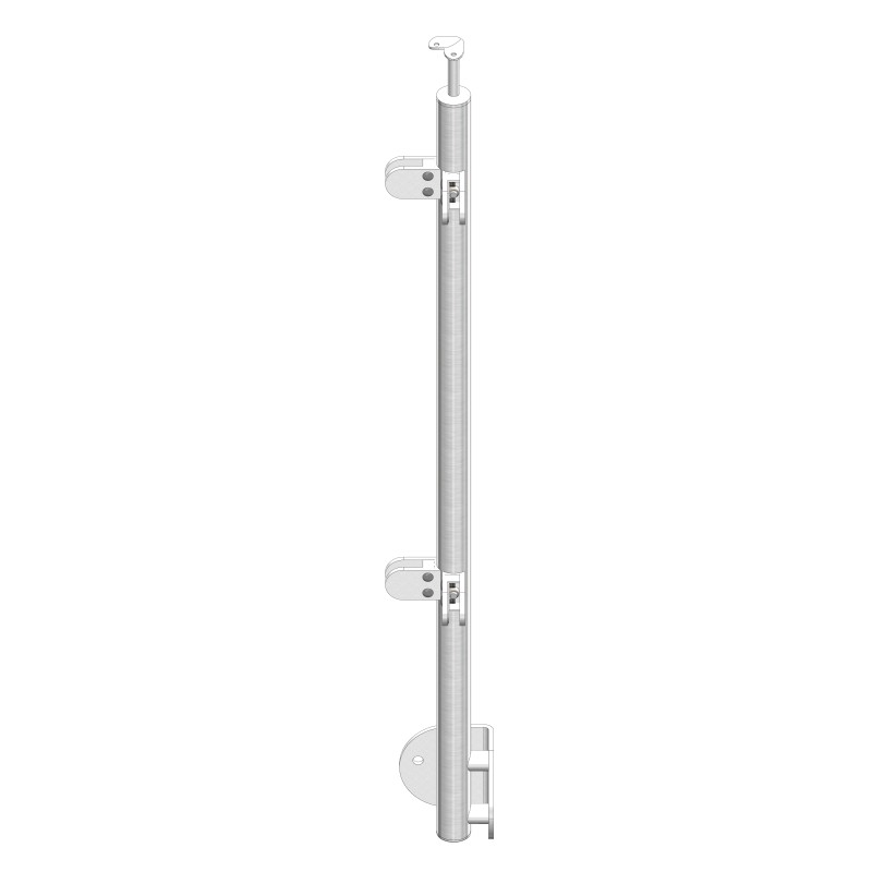 Montante tondo angolo 90° interno AISI 304 Ø42,4x2mm