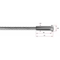 Terminale testa bombata per fune d. 4mm AISI 316