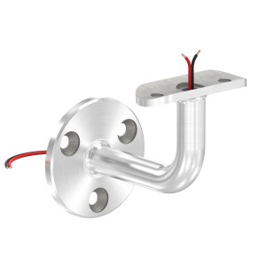 Sostegno corrimano LED Ø48,3 mm in AISI 316 satinato