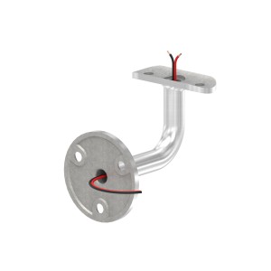 Sostegno corrimano LED Ø48,3 mm in AISI 316 satinato