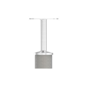 Sostegno per corrimano LED AISI 316 con perno fisso