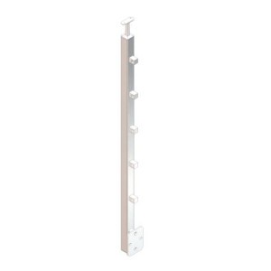 Montante quadro 40x40x2 mm AISI 304 satinato 1180 mm