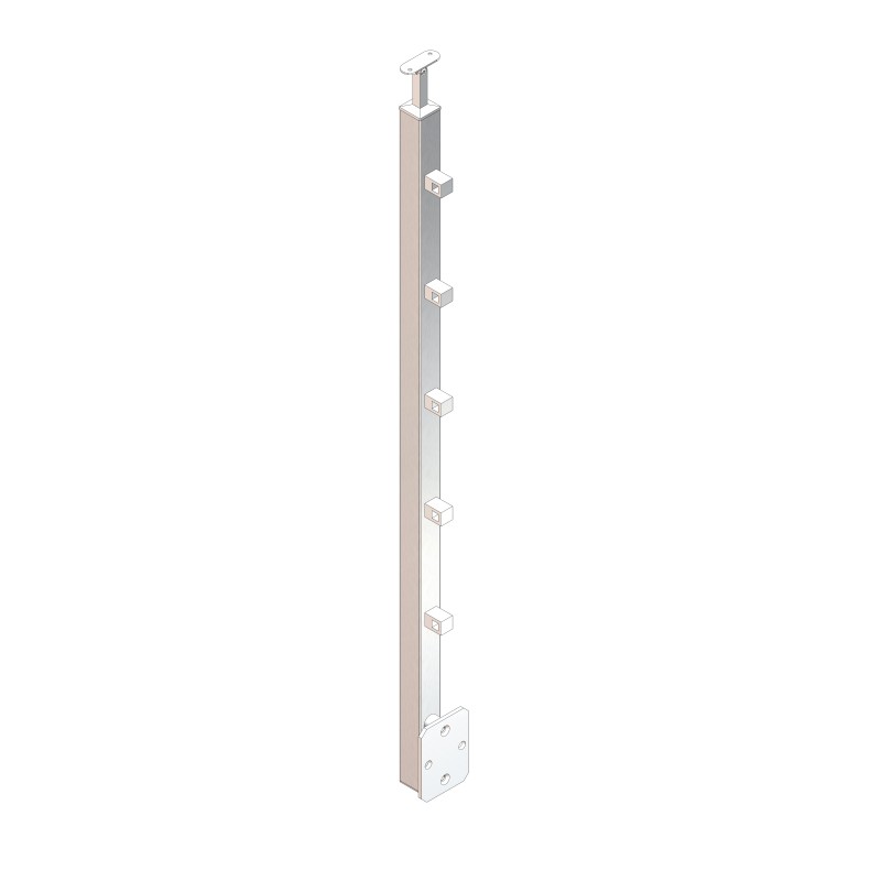 Montante quadro 40x40x2mm L 1330mm AISI 316 (IN102-176-I-04)